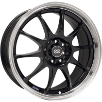 ENKEI J10, 17X7, 42, 4X100/114.3, Svart / Polerad Fälg
